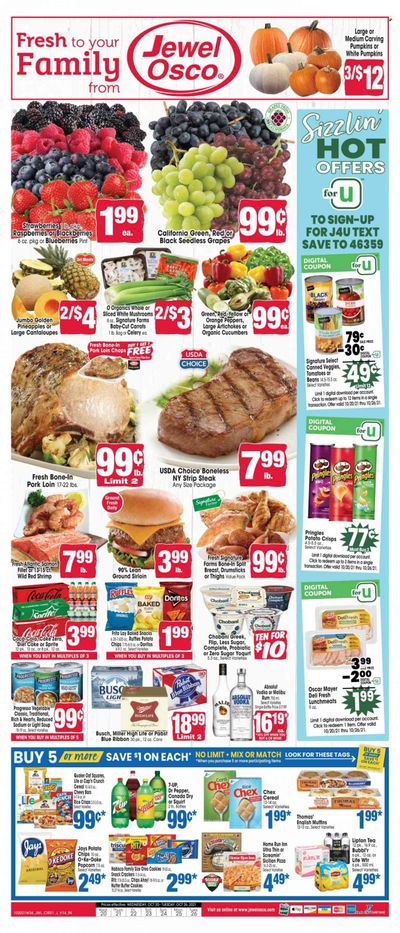 Jewel Osco (IN) Weekly Ad Flyer October 20 to October 27