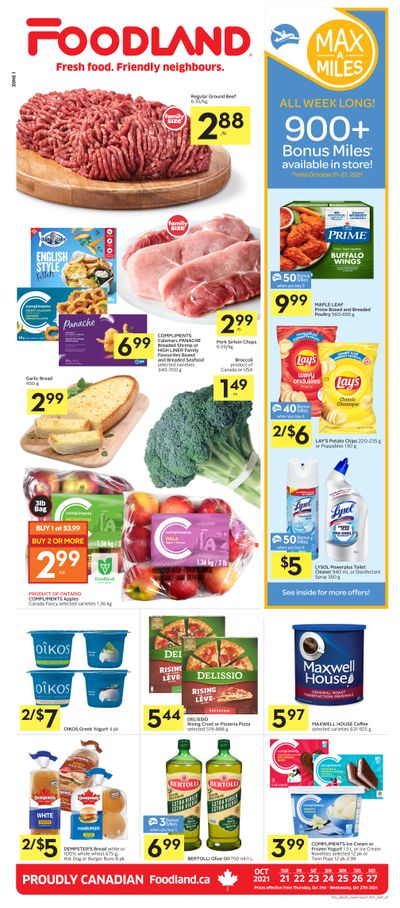 Foodland (ON) Flyer October 21 to 27
