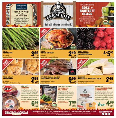 Farm Boy Flyer October 21 to 27