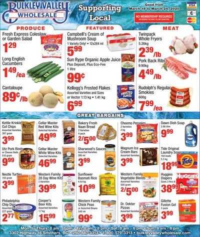 Bulkley Valley Wholesale Flyer March 18 to 24