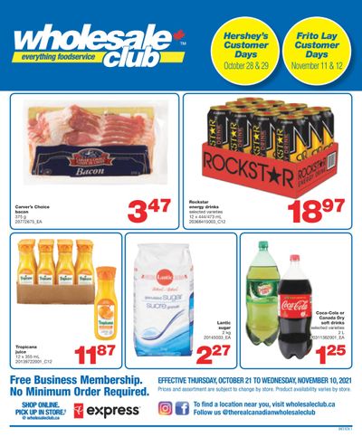 Wholesale Club (ON) Flyer October 21 to November 10