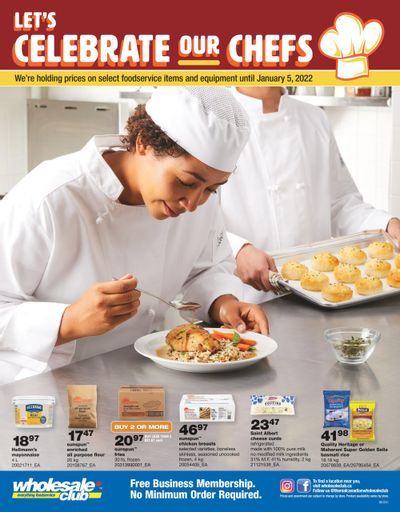 Wholesale Club (ON) Let's Celebrate Our Chefs Flyer October 21 to January 5