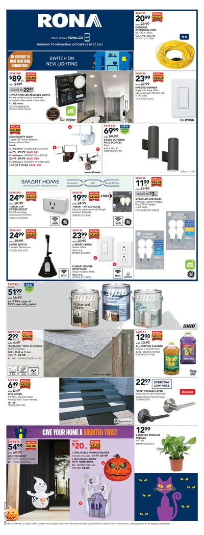 Rona (West) Flyer October 21 to 27