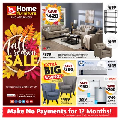Home Furniture (ON) Flyer October 21 to 31
