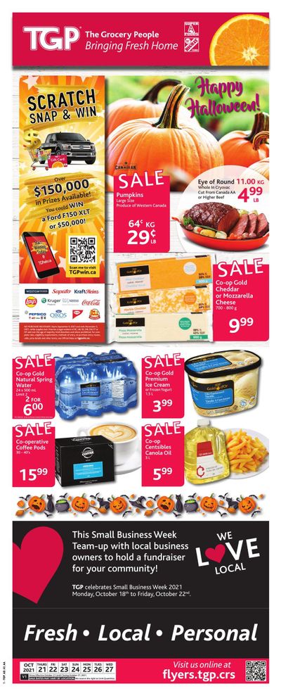 TGP The Grocery People Flyer October 21 to 27