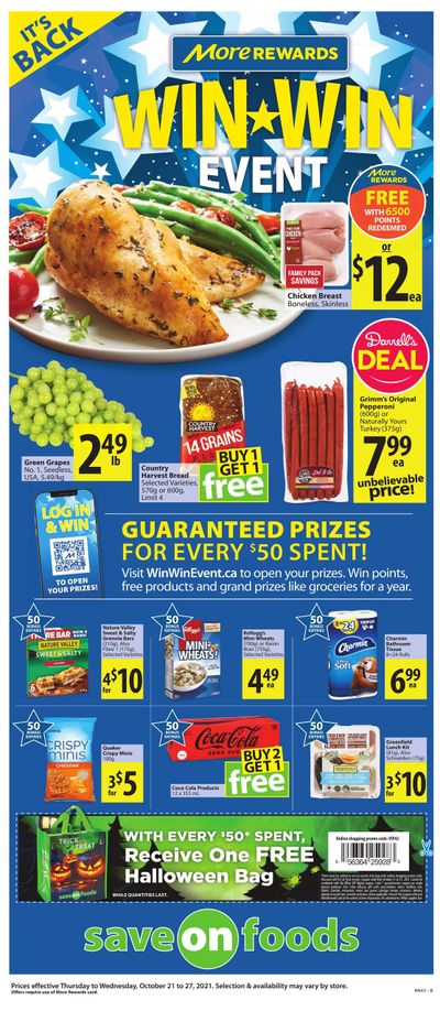 Save on Foods (AB) Flyer October 21 to 27