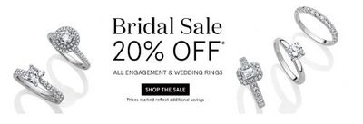 Peoples Jewellers Canada Bridal Sale: Save 20% OFF All Engagement & Wedding Rings
