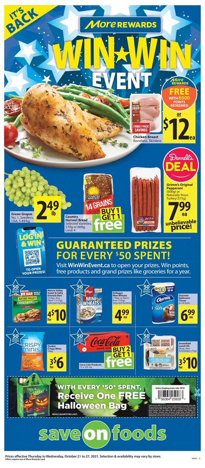 Save on Foods (SK) Flyer October 21 to 27
