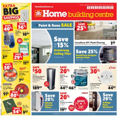 Home Building Centre (Atlantic) Flyer October 21 to 27