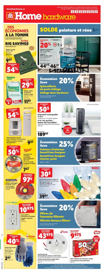 Home Hardware (QC) Flyer October 21 to 27