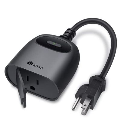 Kasa Smart Outdoor Smart Plug by TP-Link (KP401) - Single Port Smart Home WiFi Outlet, IP64 Waterproof, Works with Alexa and Google Home, 2.4GHz WiFi Required, No Hub Required, Black $16.99 (Reg $24.99)