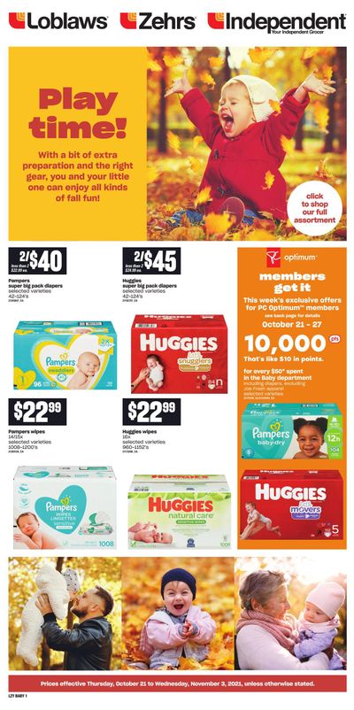 Loblaws (ON) Baby Book October 21 to November 3