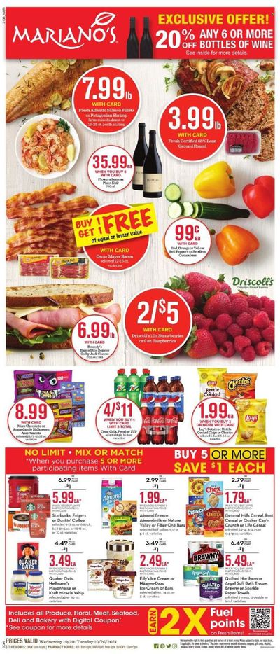 Mariano’s (IL) Weekly Ad Flyer October 21 to October 28