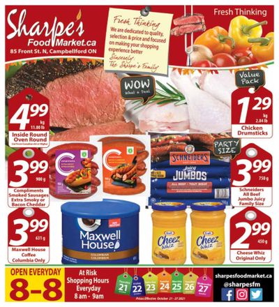 Sharpe's Food Market Flyer October 21 to 27