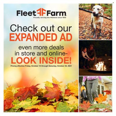 Fleet Farm (IA, MN, ND, WI) Weekly Ad Flyer October 21 to October 28
