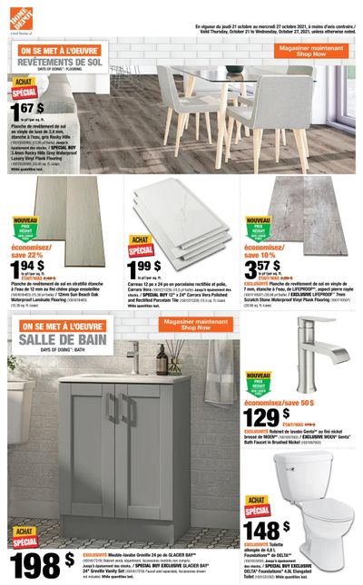 Home Depot (QC) Flyer October 21 to 27