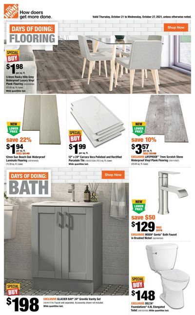 Home Depot (Atlantic) Flyer October 21 to 27