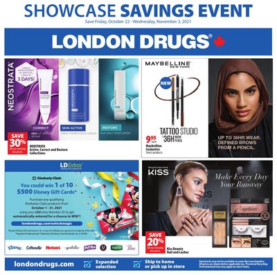 London Drugs Showcase Savings Event Flyer October 22 to November 3