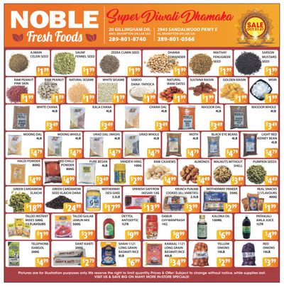 Noble Fresh Foods Flyer October 21 to 27