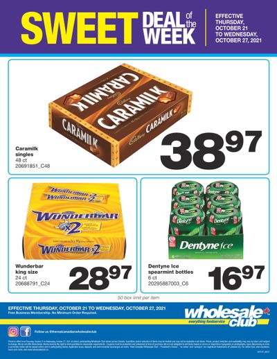Wholesale Club Sweet Deal of the Week Flyer October 21 to 27