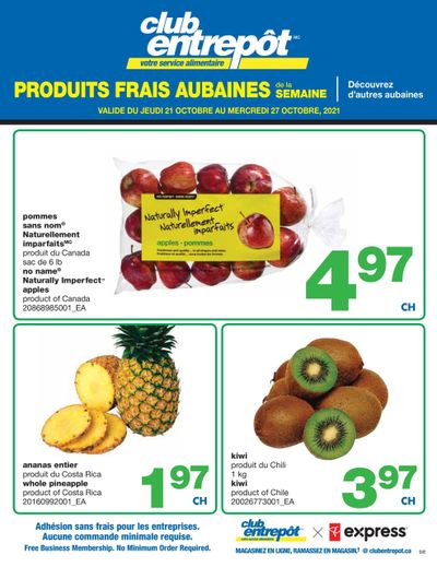 Wholesale Club (QC) Fresh Deals of the Week Flyer October 21 to 27