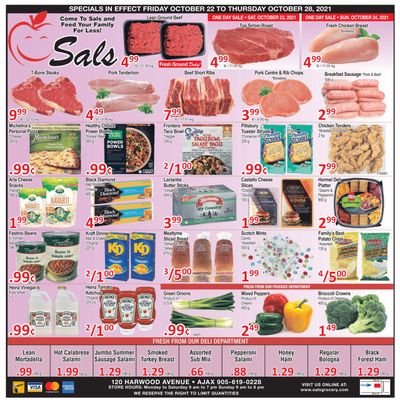 Sal's Grocery Flyer October 22 to 28