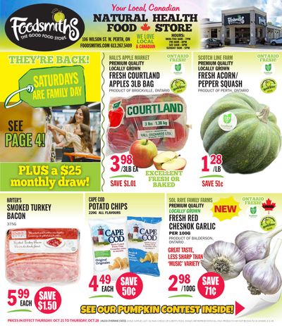 Foodsmiths Flyer October 21 to 28