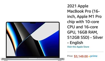 Amazon Canada Offers: Pre-Order New 2021 Apple Products,  Including MacBook Pro, AirPods, and More + 75% Off Epic Deals