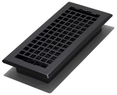 Decor Grates LTH410-BLK 4-Inch by 10-Inch Lattice Painted Floor Register, Black $13.6 (Reg $21.91)