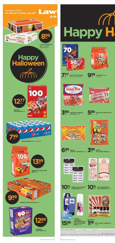 Lawtons Drugs Flyer October 22 to 28