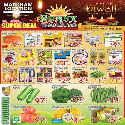 Sunny Foodmart (Markham) Flyer October 22 to 28