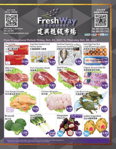 FreshWay Foodmart Flyer October 22 to 28