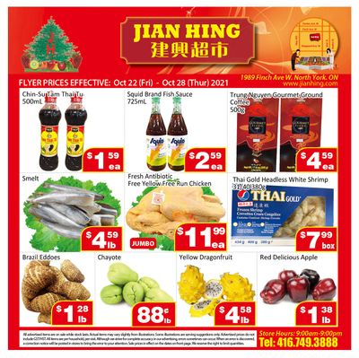 Jian Hing Supermarket (North York) Flyer October 22 to 28
