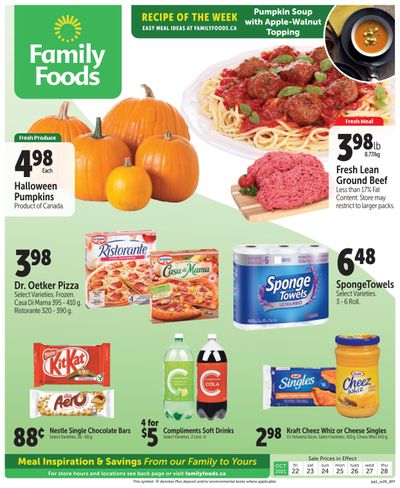 Family Foods Flyer October 22 to 28