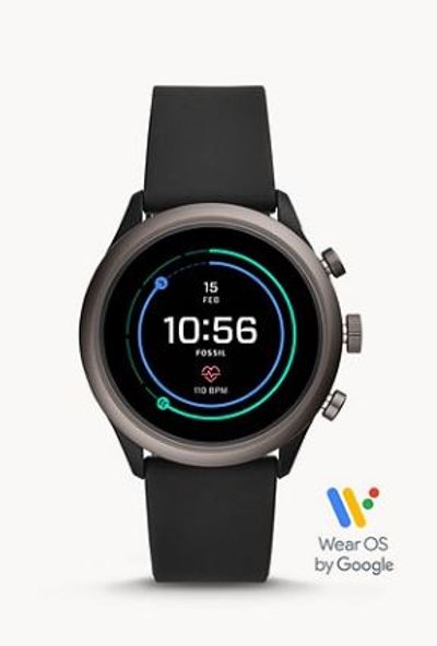  Fossil Sport Smartwatch Black Silicone For $129.00 At Fossil Canada