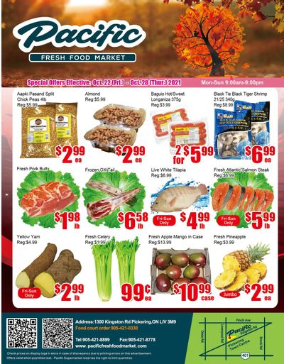 Pacific Fresh Food Market (Pickering) Flyer October 22 to 28
