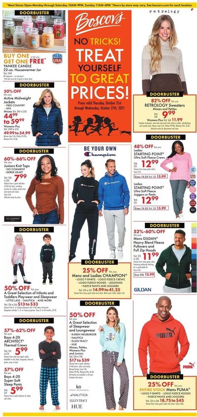 Boscov's (CT, DE, MD, NJ, NY, PA) Weekly Ad Flyer October 21 to October 28