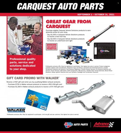 Carquest Weekly Ad Flyer October 22 to October 29