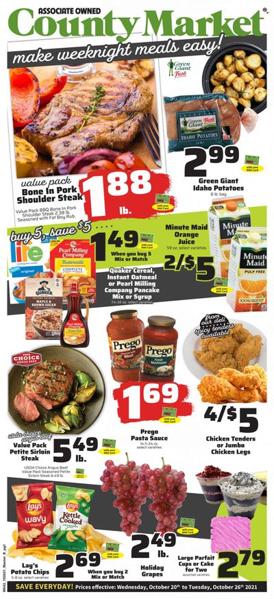 County Market (IL, IN, MO) Weekly Ad Flyer October 22 to October 29