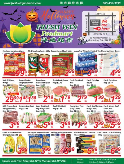 Fresh Win Foodmart Flyer October 22 to 28