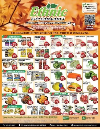 Ethnic Supermarket Flyer October 22 to 28
