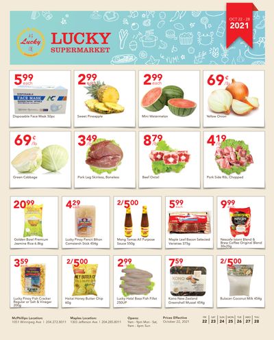 Lucky Supermarket (Winnipeg) Flyer October 22 to 28