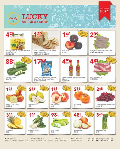 Lucky Supermarket (Edmonton) Flyer October 22 to 28