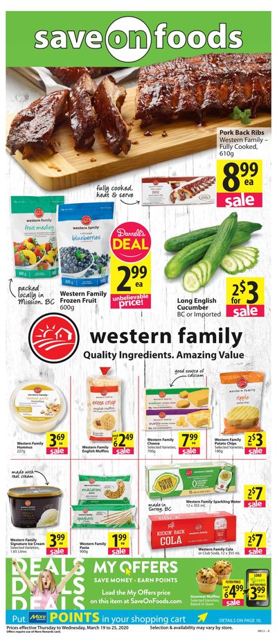 Save on Foods (BC) Flyer March 19 to 25
