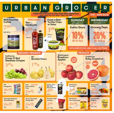 Urban Grocer Flyer October 22 to 28