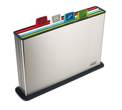 Joseph Joseph Index Plastic Cutting Board Set with Stainless Steel Storage Case Color-Coded Dishwasher-Safe Non-Slip, Large, Steel Multicolored $63.35 (Reg $74.44) Joseph Joseph Index Plastic Cutting Board Set with Stainless Steel Storage Case Color-Coded Dishwasher-Safe Non-Slip, Large, Steel Multicolored $63.35 (Reg $74.44)