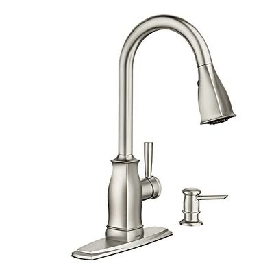 Moen Hensley 87024MSRS Single-Handle Pull-Down Sprayer Kitchen Faucet with Reflex and Power Clean in Spot Resist Stainless $196.39 (Reg $290.00)