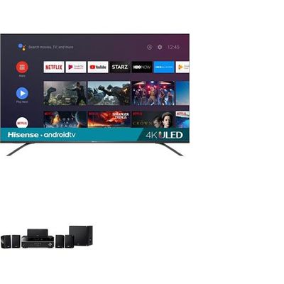 Hisense 65" H8 Series 4K HDR ULED Android Smart TV plus Yamaha 5.1 Channel Home Theatre Package (PKG53250) on Sale for $1,198.00 (Save $1001.00) at Visions Electronics Canada