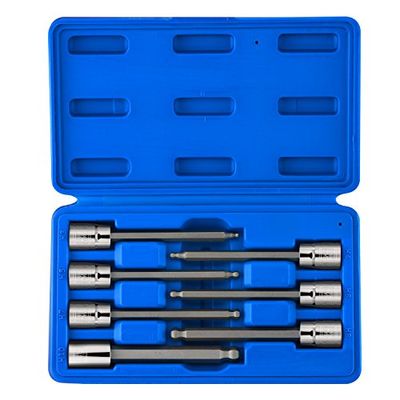 Neiko 10243A 3/8” Drive Extra Long Ball End Hex Bit Socket Set, S2 Steel | 7-Piece Set | Metric 3mm to 10mm $20.21 (Reg $26.53)