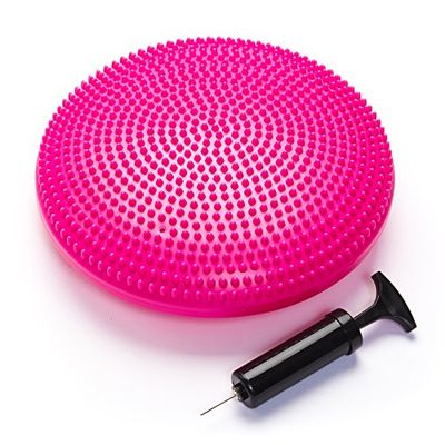 Black Mountain Products Balance Disc Pink Exercise Balance Stability Disc with Hand Pump $13.87 (Reg $22.35)